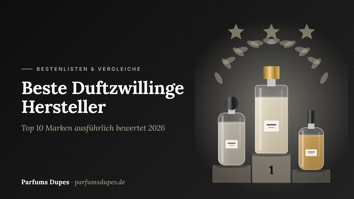 Titelbild: Beste Duftzwillinge Hersteller – Top 10 Marken ausführlich bewertet 2026