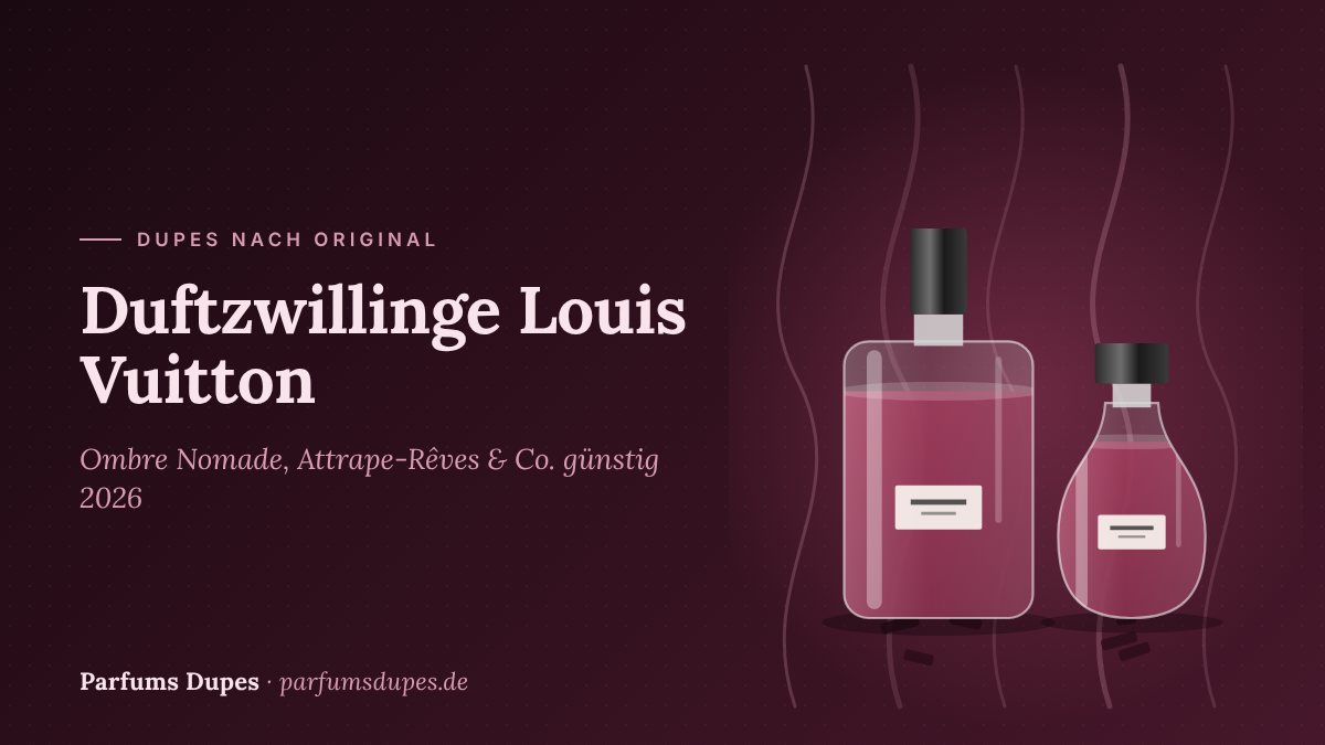 Titelbild: Duftzwillinge Louis Vuitton – Ombre Nomade, Attrape-Rêves & Co. günstig 2026