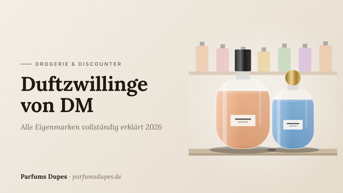 Titelbild: Duftzwillinge von DM – alle Eigenmarken vollständig erklärt 2026