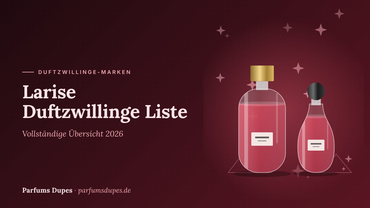 Titelbild: Larise Duftzwillinge Liste – vollständige Übersicht 2026